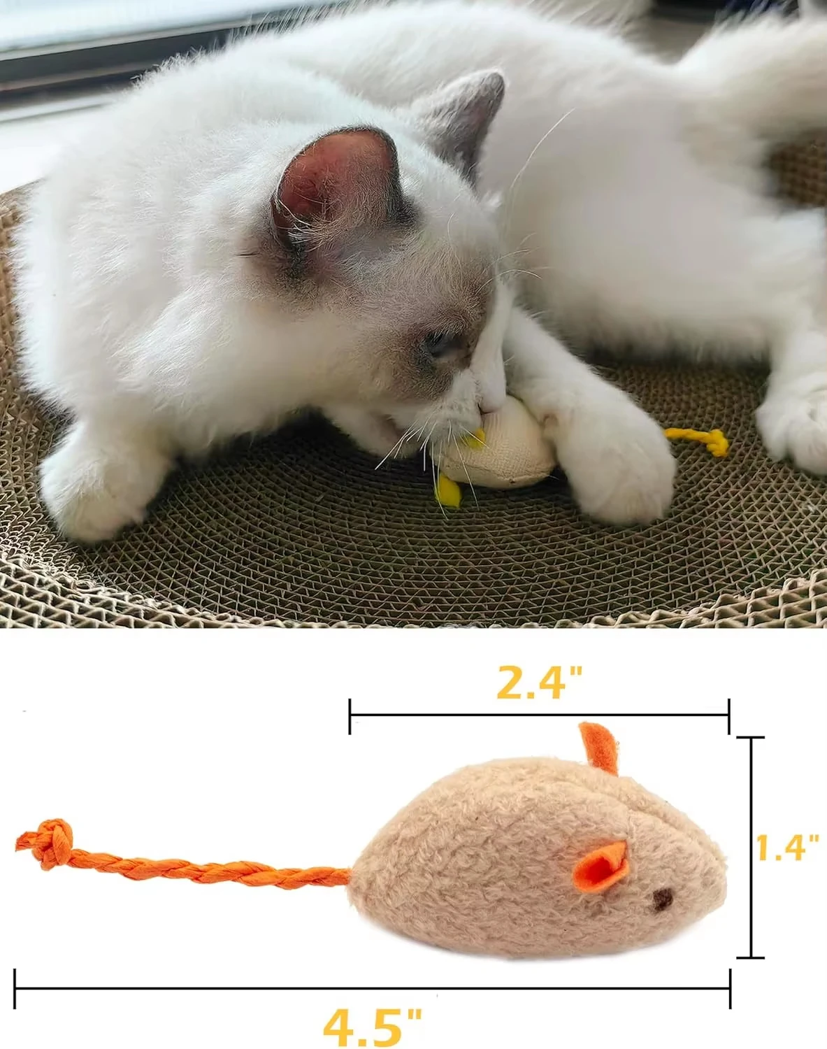 5 món đồ chơi chuột lục lạc ch - đánh giá và giá Catnip Interactive Plush Mouse