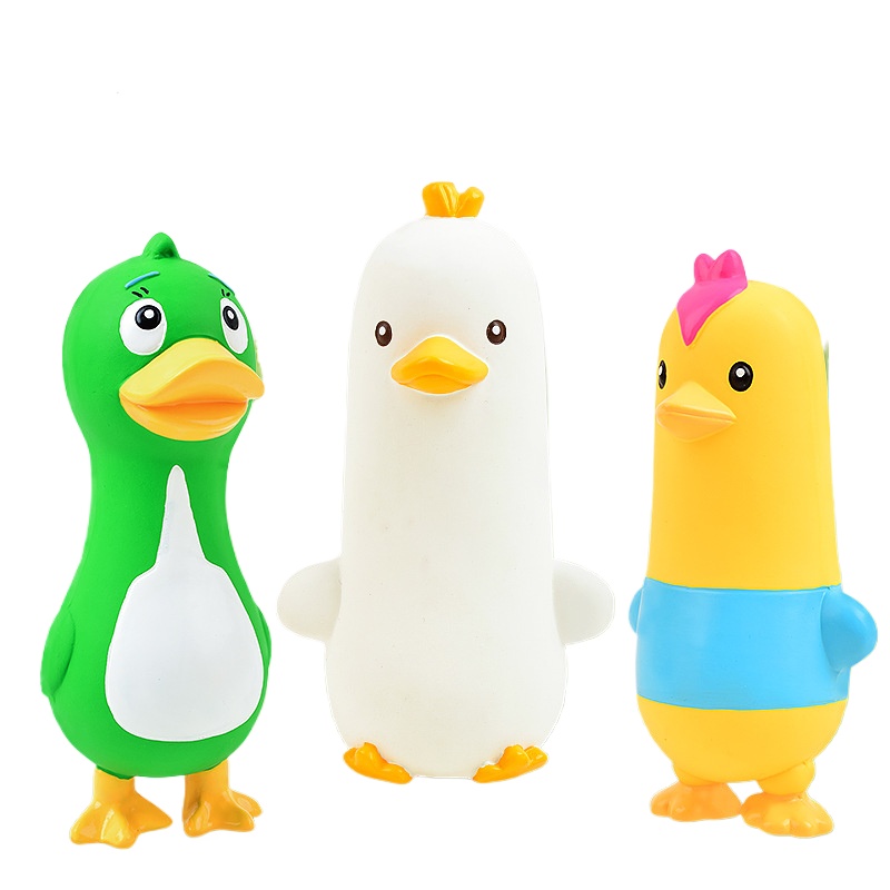 Squeaky Latex Chicken Duck Goo - đánh giá và giá Interactive Squeaky Plush Dog Toy