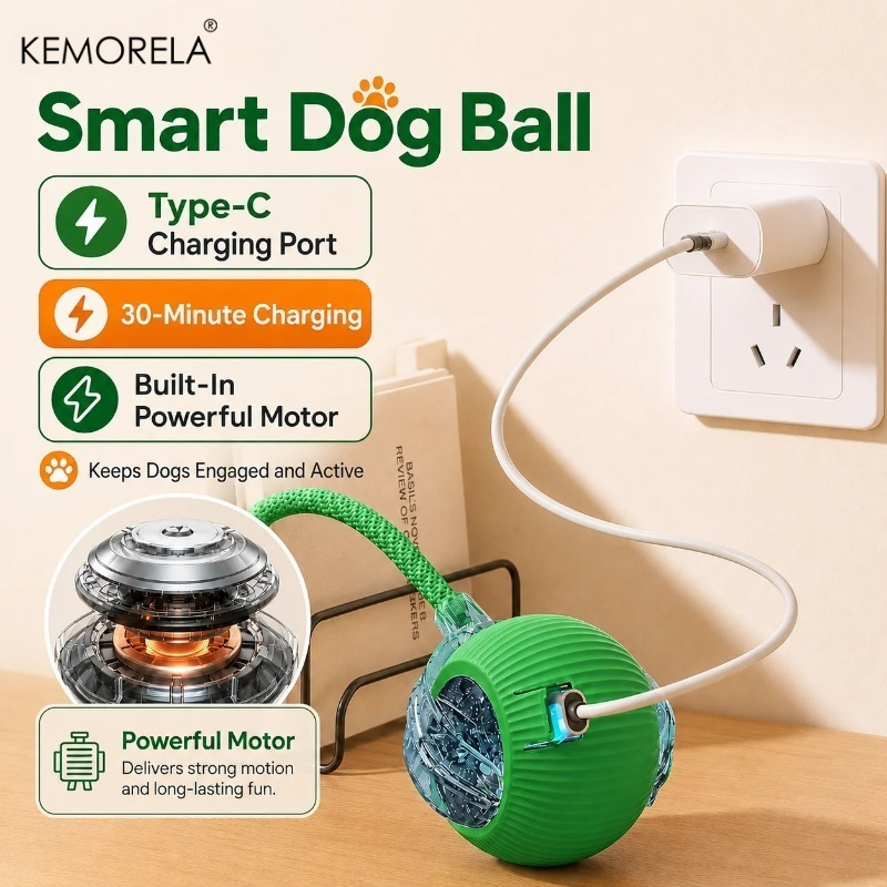 New Dog Interactive Ball Toy A - đánh giá và giá Automatic Moving Dog Ball